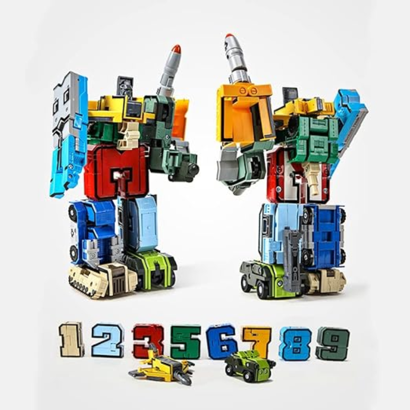 Alfabeto trasforma i robot