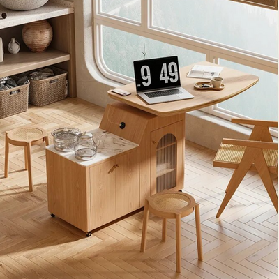 Carrello da tè in legno massiccio Nordic