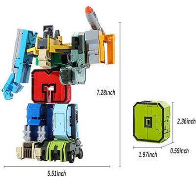 Alfabeto trasforma i robot