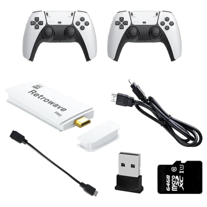 Retrowave™ 2.0 (4K + 64 GB) - 20.000 RETRO SPINES + 2 KABELLOSE CONTROLLER