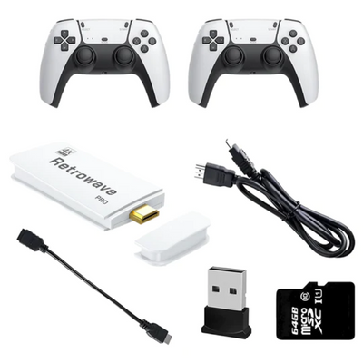 Retrowave™ 2.0 (4K + 64 GB) - 20.000 RETRO SPINES + 2 KABELLOSE CONTROLLER