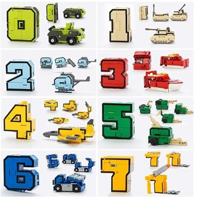 Alfabeto trasforma i robot