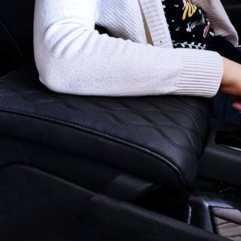 Cuscinetto del bracciolo dell'auto in pelle di cotone di memoria (stile universale)