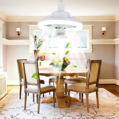 Lampada a Ventola a LED Con Rotazione a 360 Grad