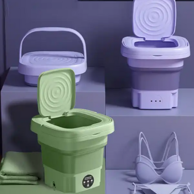 Lavatrice portatile pieghevole 15L con asciugatrice