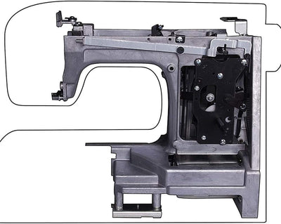 Robusta macchina per cucire con esclusiva borsa per gli accessori