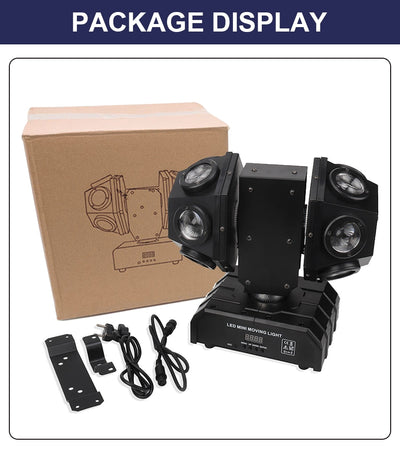 Luce da palcoscenico 2023 -Faro da palcoscenico a LED a testa mobile, colorato