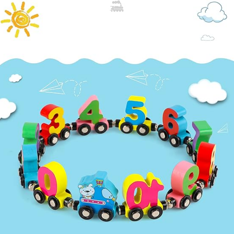 Treno educativo in legno