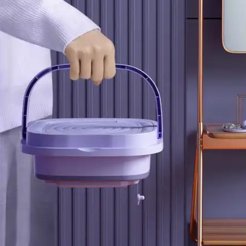 Lavatrice portatile pieghevole 15L con asciugatrice