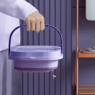 Lavatrice portatile pieghevole 15L con asciugatrice