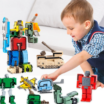 Alfabeto trasforma i robot