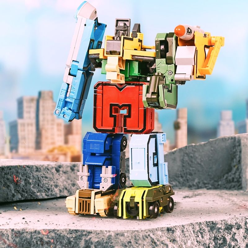 Alfabeto trasforma i robot