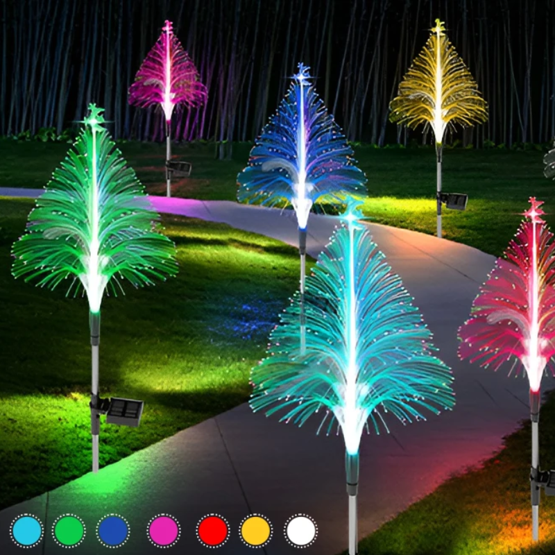 Luci d'artificio natalizie che cambiano colore