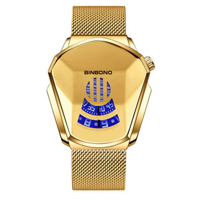 Orologio al quarzo geometrico da uomo