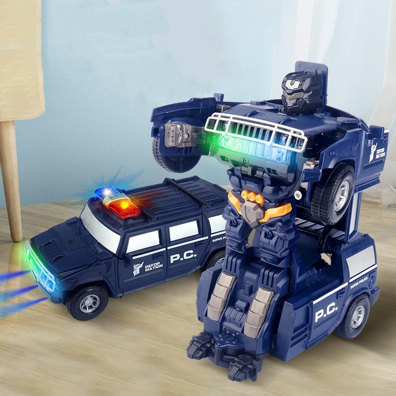Auto Giocattolo Modello Robot Trasformabile