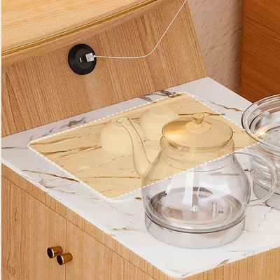 Carrello da tè in legno massiccio Nordic