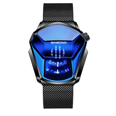 Orologio al quarzo geometrico da uomo