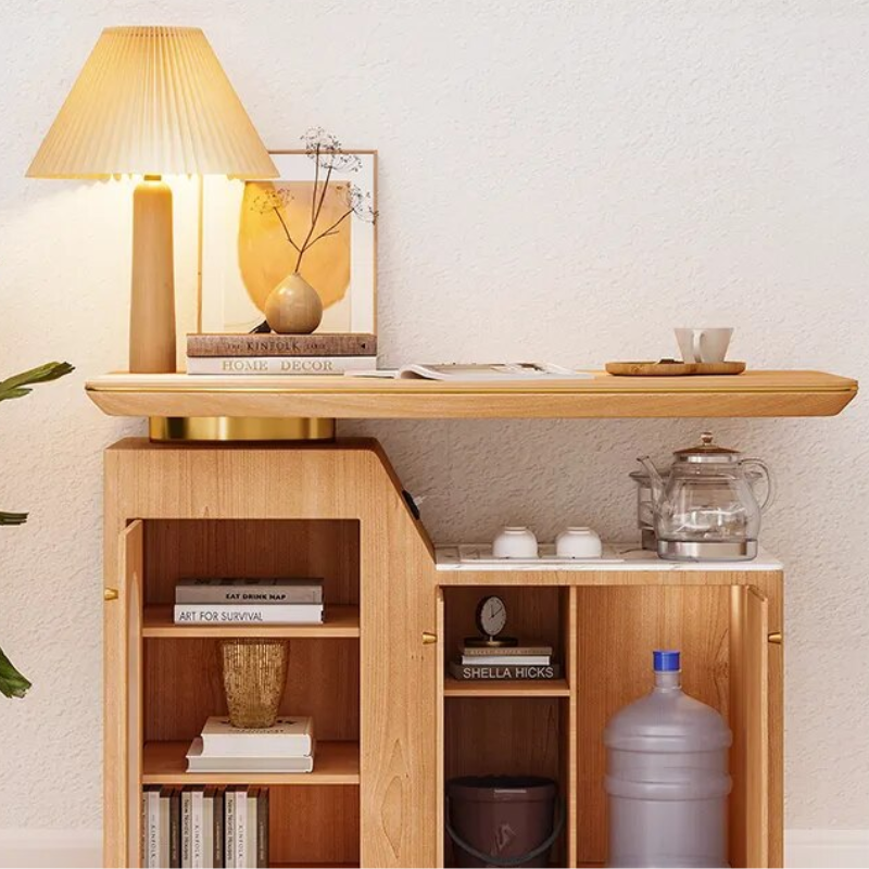 Carrello da tè in legno massiccio Nordic