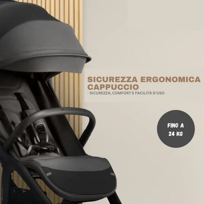 Passeggino estremamente leggero, sottile ed elegante