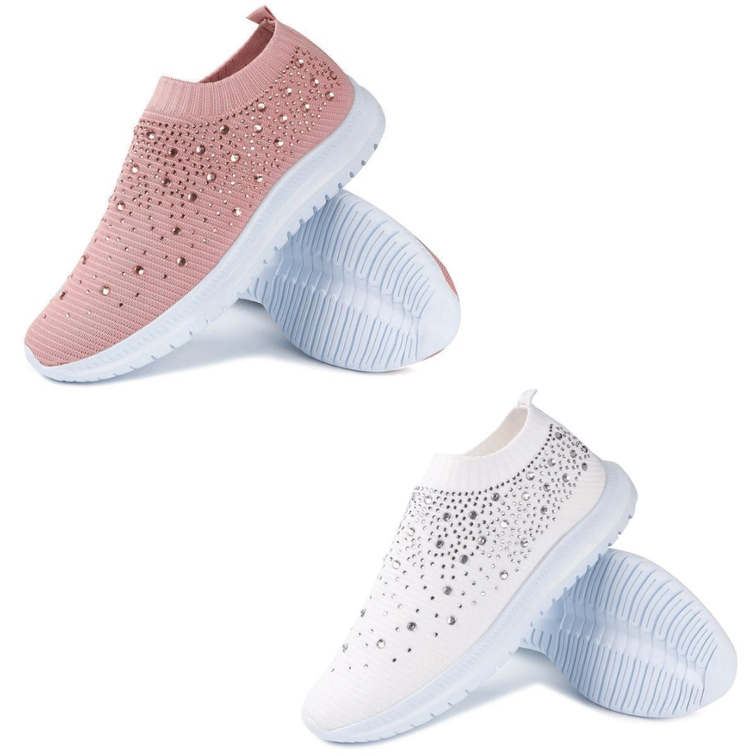 Scarpe ortopediche da donna in cristallo