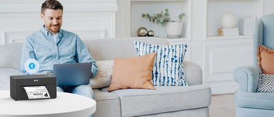 Nelko Stampante termica Bluetooth per etichette di spedizione PL70e