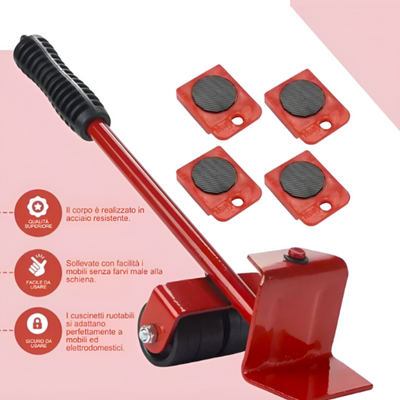 Set di attrezzi per la movimentazione dei mobili