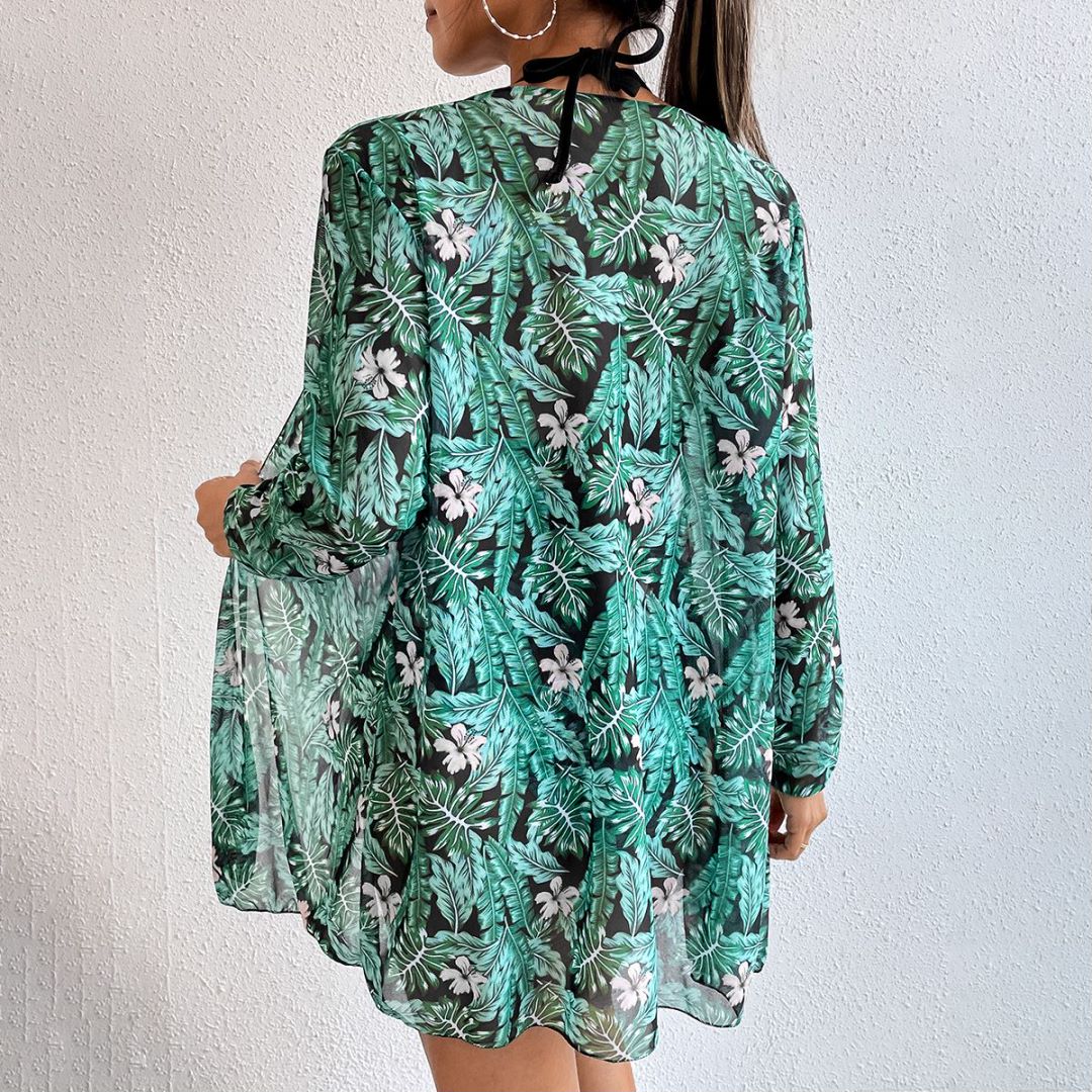 Aggiornate il vostro stile da spiaggia con questo set di bikini a 3 pezzi