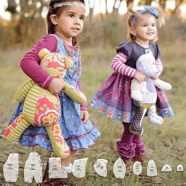 Set di righelli per sagome Memory Bear (10 PCS) - Con istruzioni