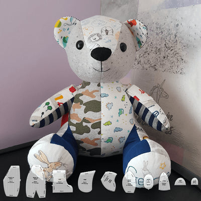 Set di righelli per sagome Memory Bear (10 PCS) - Con istruzioni