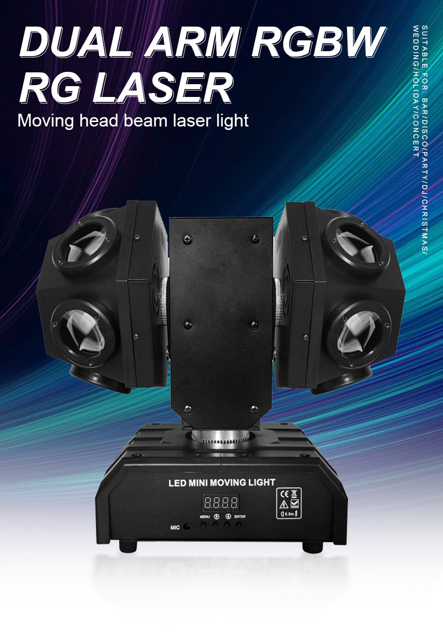 Luce da palcoscenico 2023 -Faro da palcoscenico a LED a testa mobile, colorato