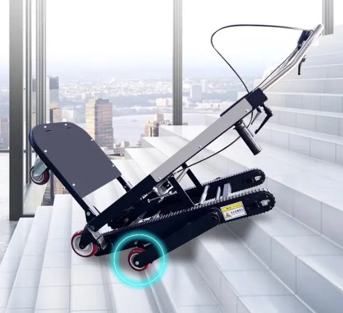 Trasportatore elettrico cingolato a scala