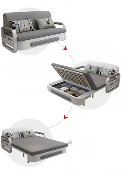 Divano letto multifunzionale-salvaspazio-lavabile