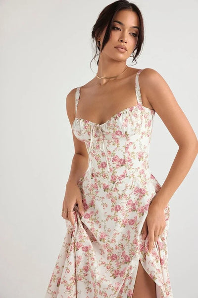 Comodo Sundress Bustier senza ferretto con stampa di bellezza