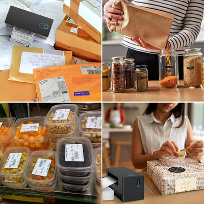 Nelko Stampante termica Bluetooth per etichette di spedizione PL70e