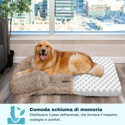Comfort canino calmante: Divano per cani in memory foam premium