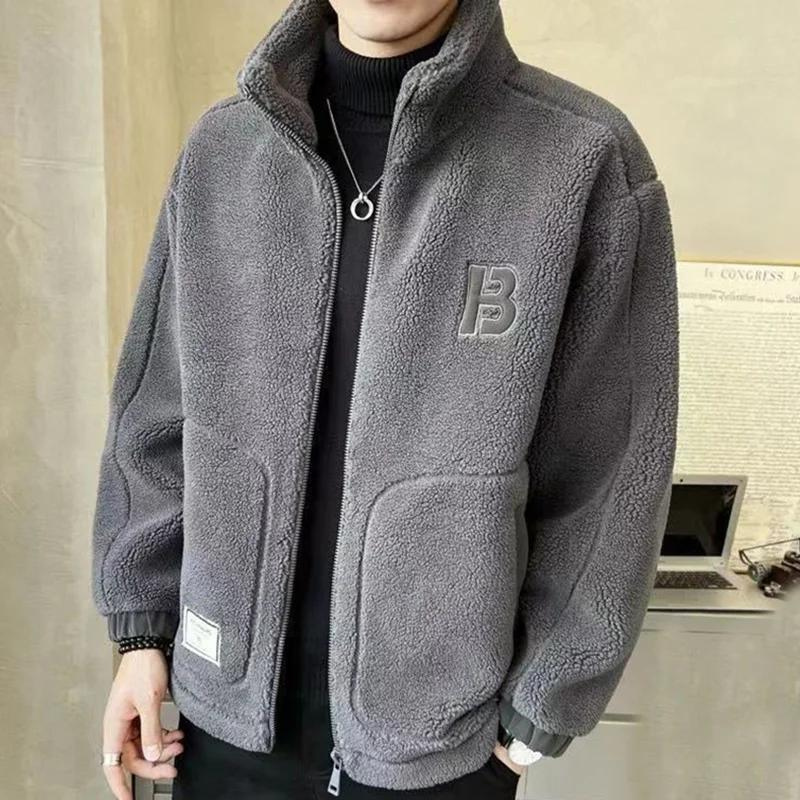 Giacca In Pile Spessa Da Uomo