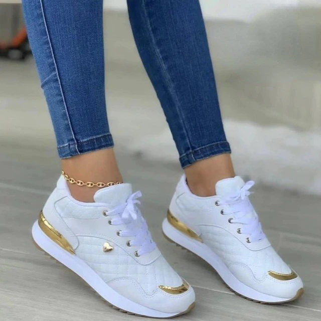 Scarpe da ginnastica da donna con plateau