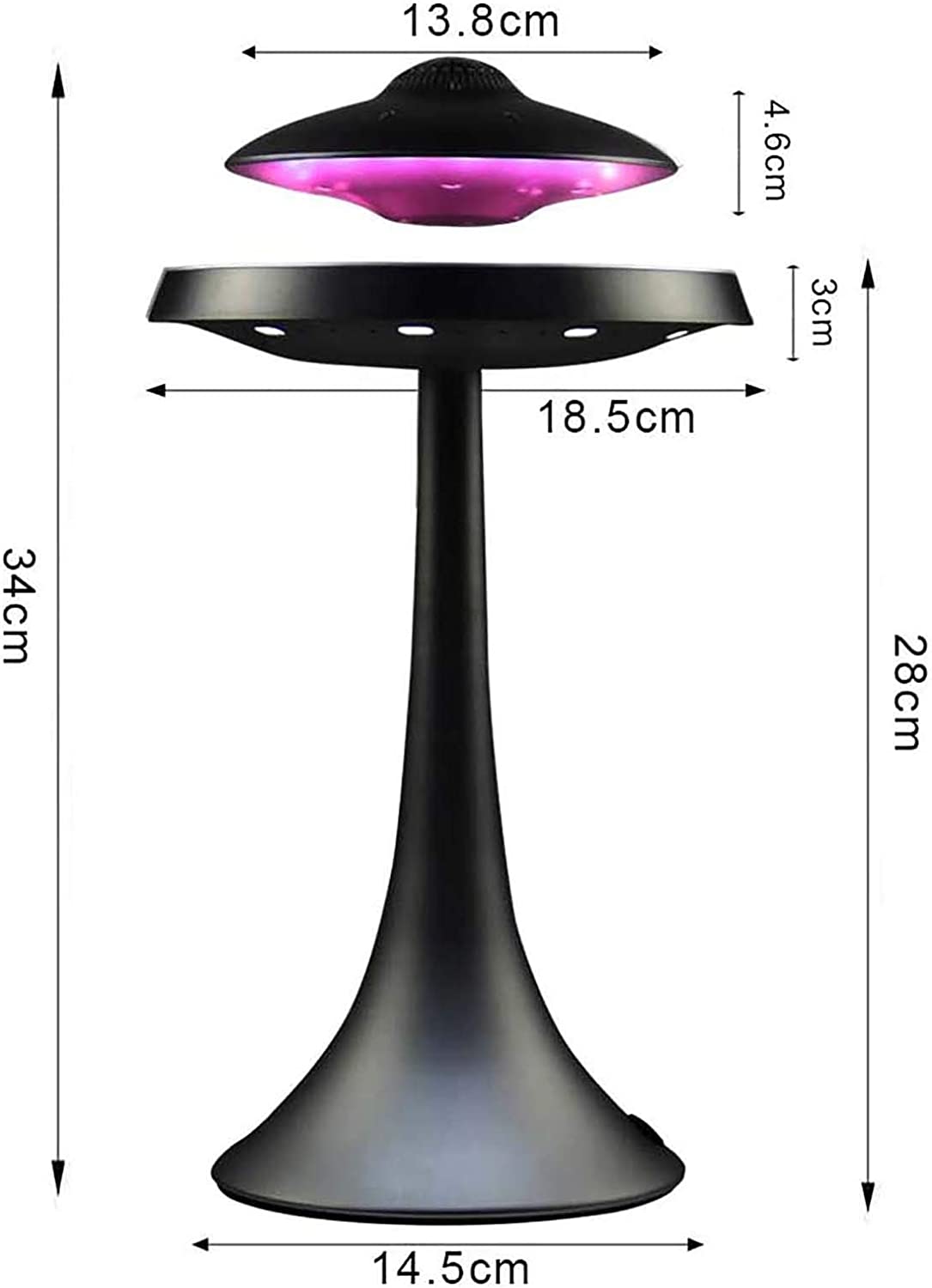 Lampada UFO con altoparlanti Bluetooth