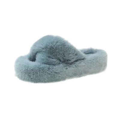 Moderne pantofole da donna in peluche