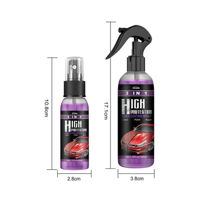 3 in 1 Spray di rivestimento rapido per auto ad alta protezione