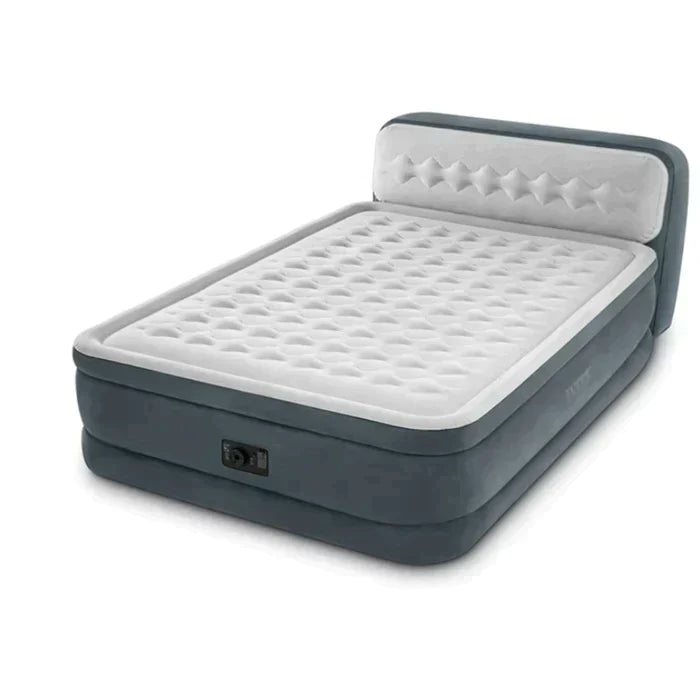 Materasso gonfiabile doppio con pompa ad aria e schienale