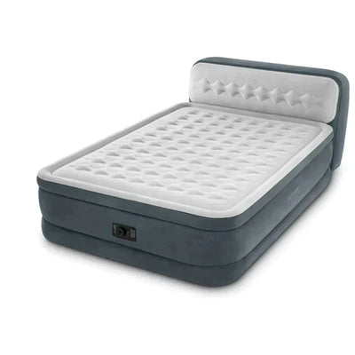 Materasso gonfiabile doppio con pompa ad aria e schienale