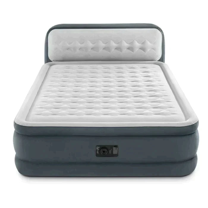 Materasso gonfiabile doppio con pompa ad aria e schienale
