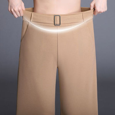 Pantaloni skinny a gamba larga con elegante chiusura a zip TT