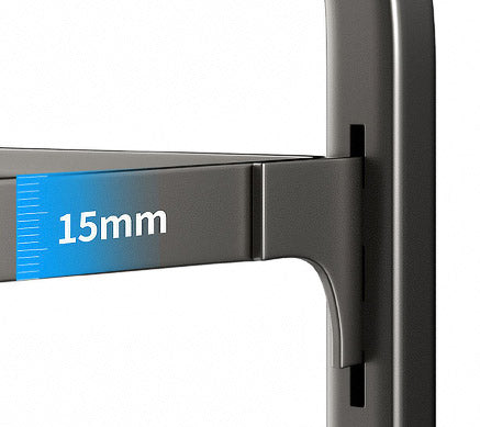 Carrello regolabile per frutta e verdura con ruote