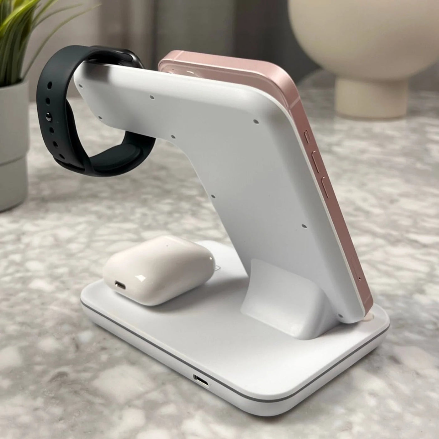 Caricatore wireless 3 in 1 per Apple e Samsung