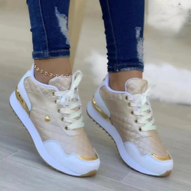 Scarpe da ginnastica da donna con plateau