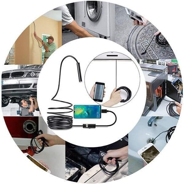 Telecamera per endoscopio con luce