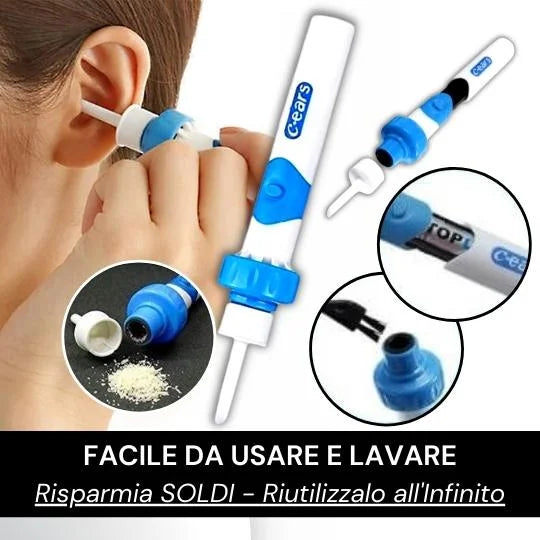 Aspiratore elettrico automatico intelligente per la pulizia dell'orecchio