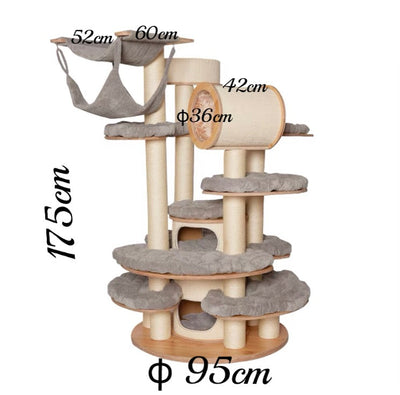 Wabra™ ﻿ torre di gioco per gatti multifunzionale